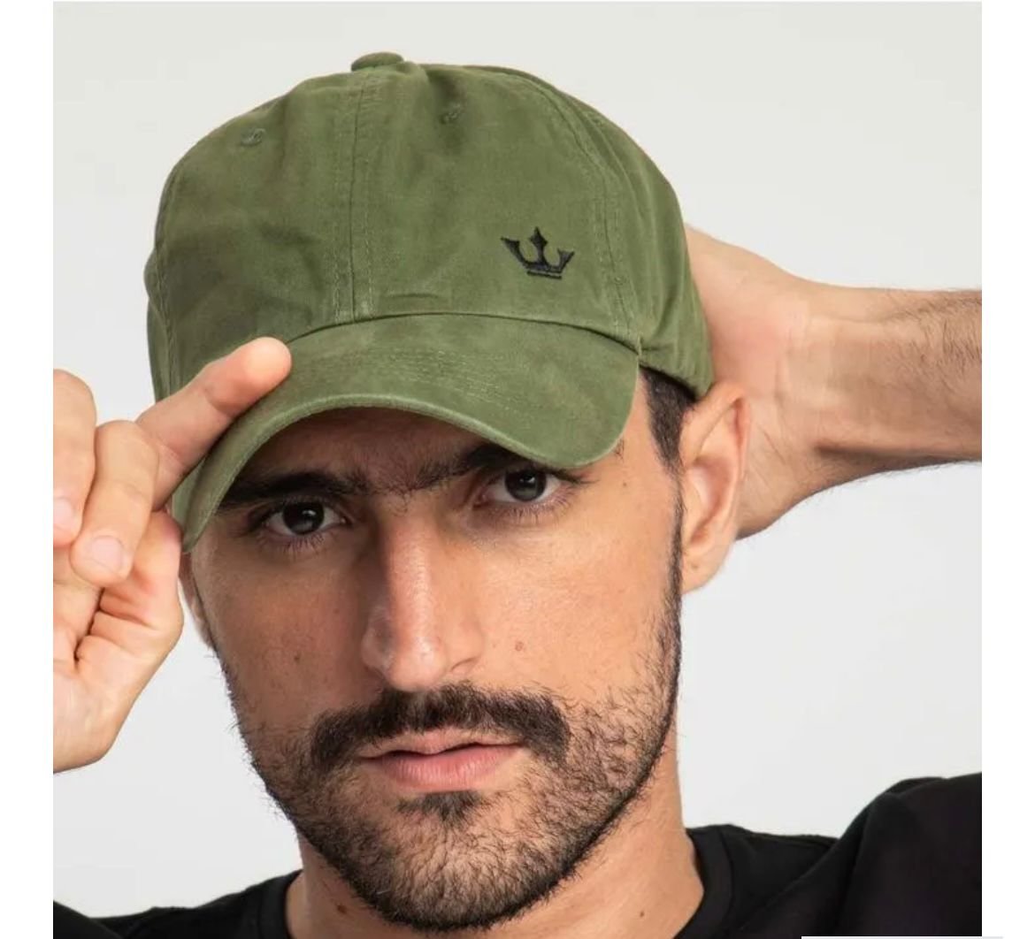 Boné verde masculino Espaço Homem